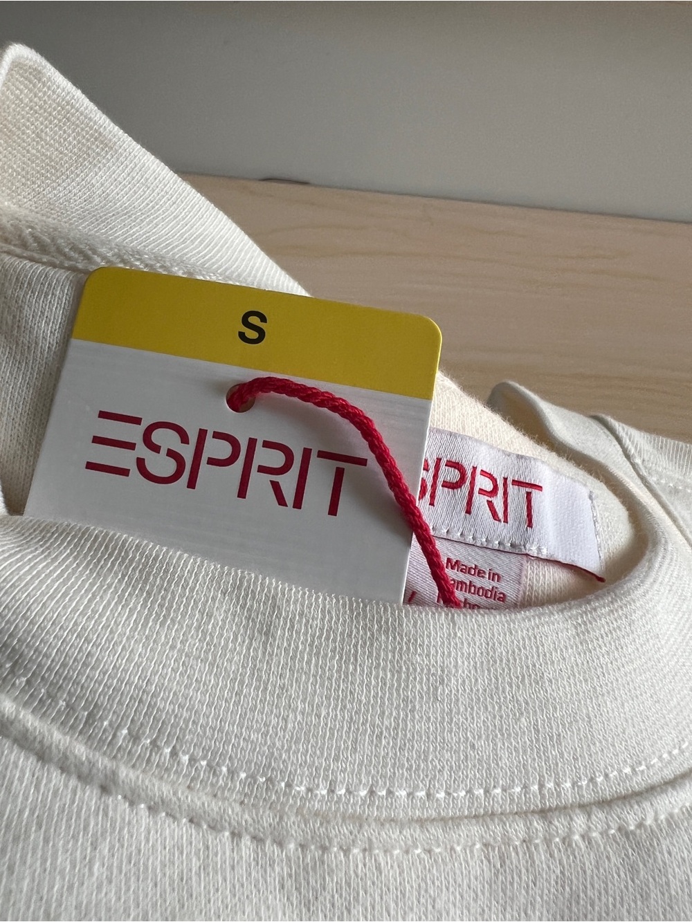 Esprit Embroidered Logo Sweatshirt, Size Small NWT - Picture 6 of 6
